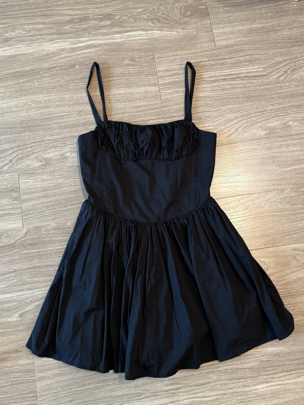 Zara Black Corset Inspired Mini Dress